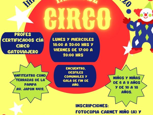 Taller Circo en CCAHo 2025