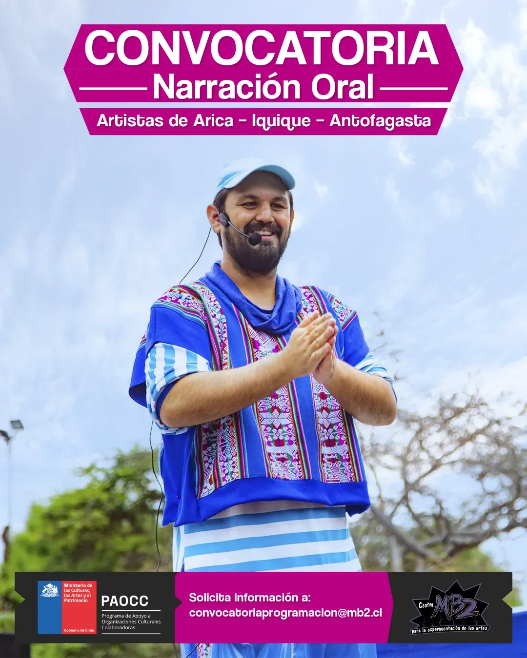 Convocatoria MB2 Narración Oral 2025