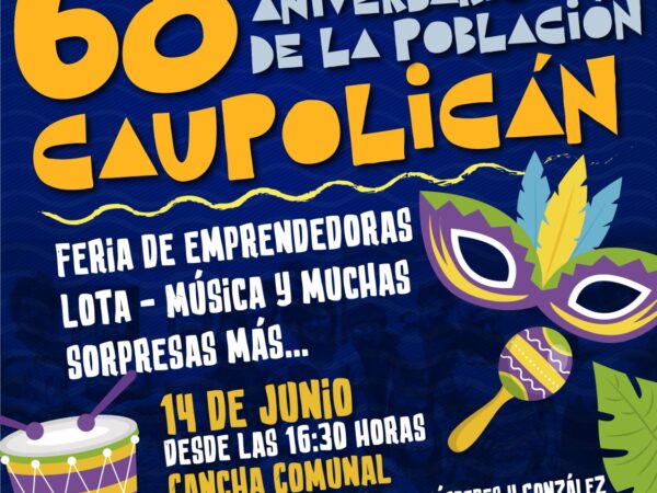 Afiche 68 Aniversario Población Caupolicán