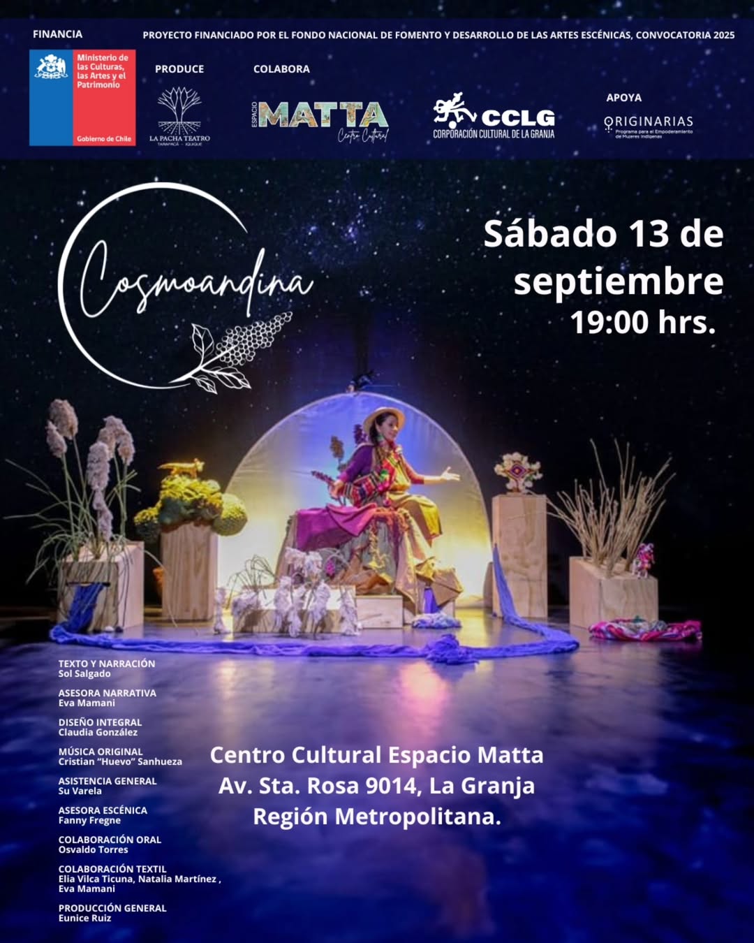 Cosmoandina en Espacio Matta Cosmoandina en Espacio Matta
