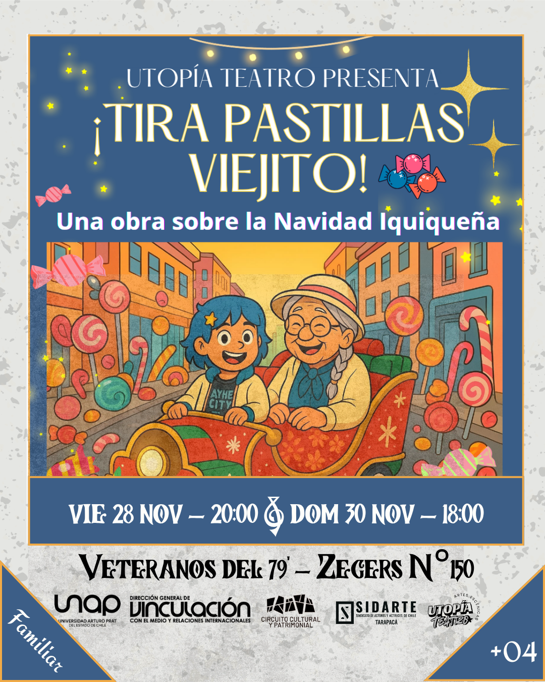 Afiche Utopía Teatro - Noviembre 2025
