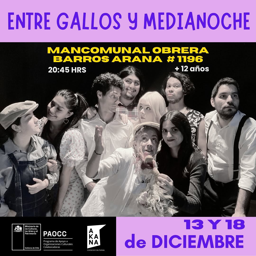 Entre gallos y medianoche en La Mancomunal Entre gallos y medianoche en La Mancomunal