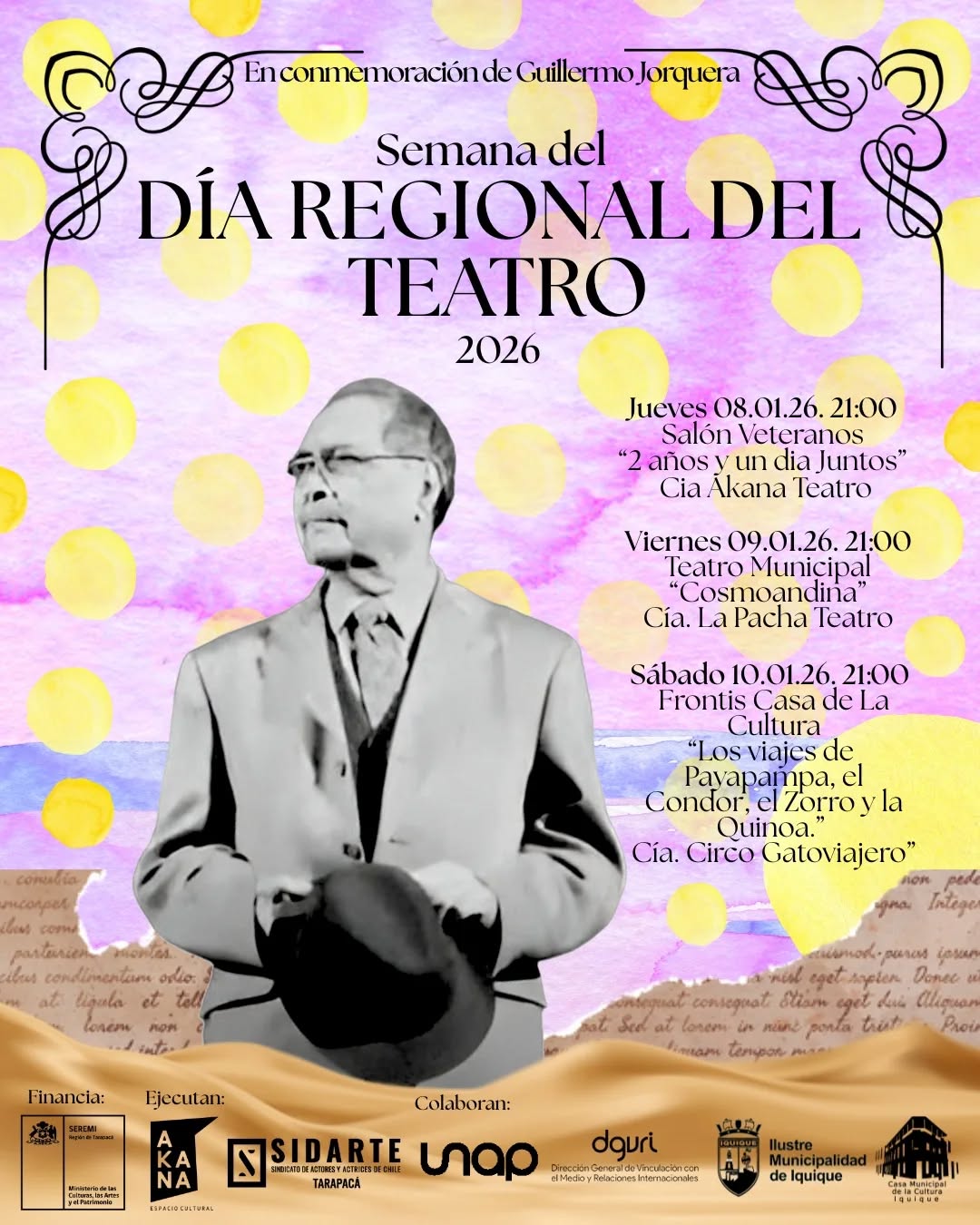 Semana del Día Regional de Teatro Tarapacá 2026 Semana del Día Regional de Teatro Tarapacá 2026