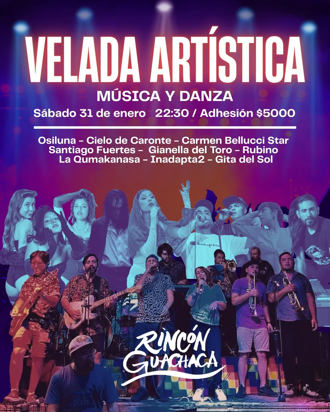 Velada Artística en el Rincón Guachaca Velada Artística en el Rincón Guachaca