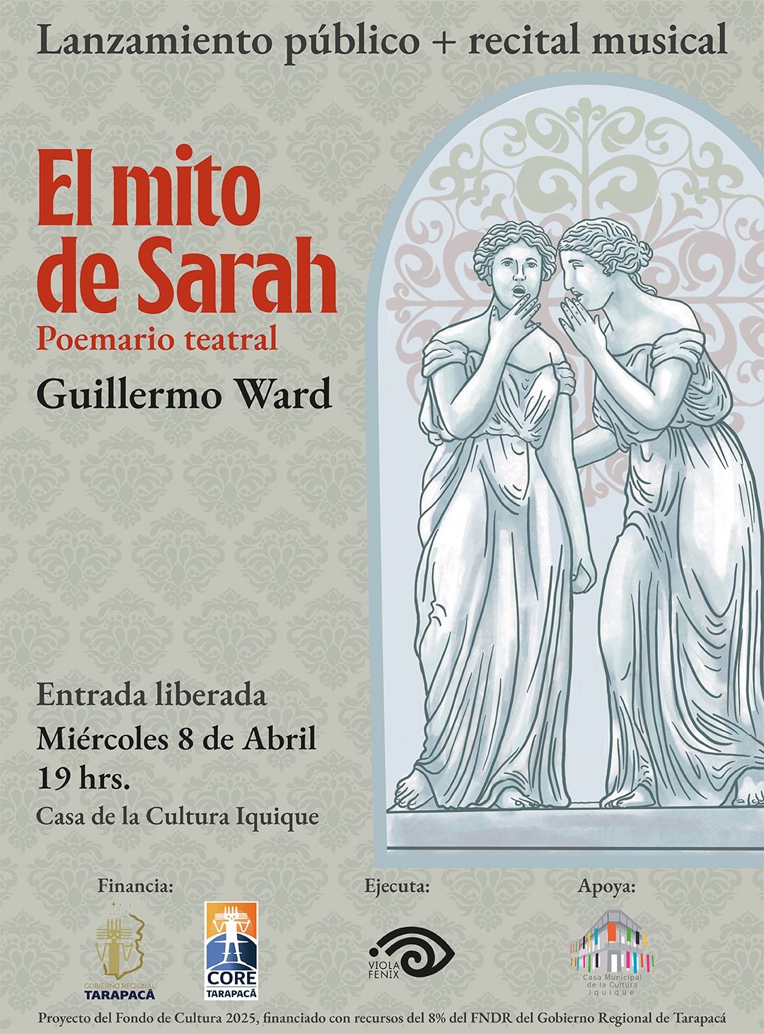 Lanzamiento poemario teatral El mito de Sarah