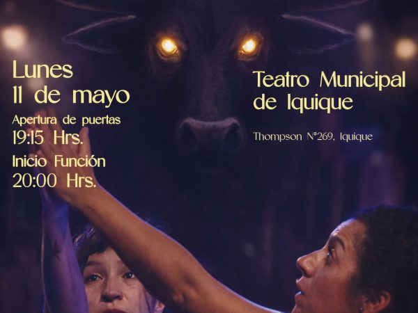 Afiche La niña y el toro