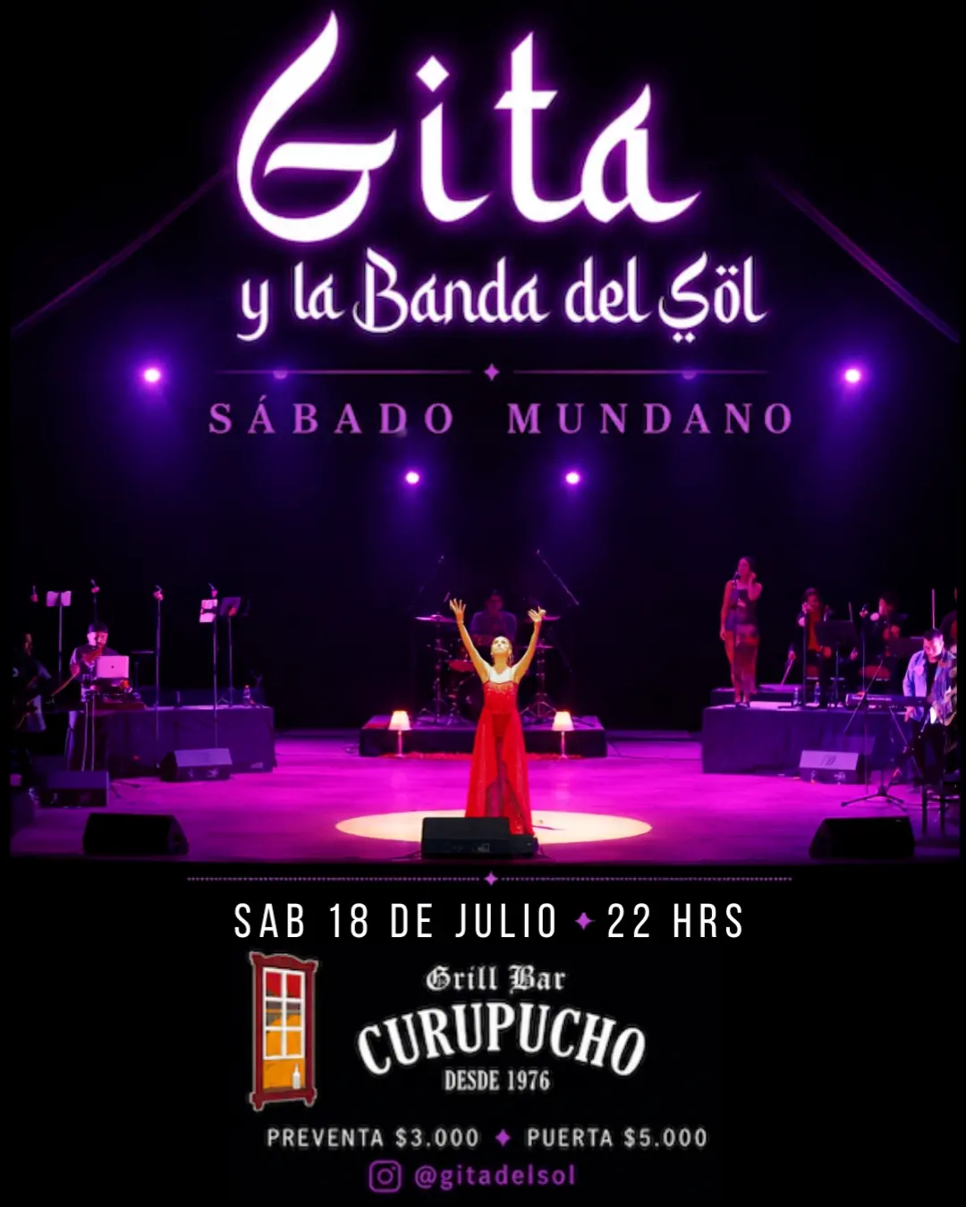 Gita del Sol en Bar Curupucho